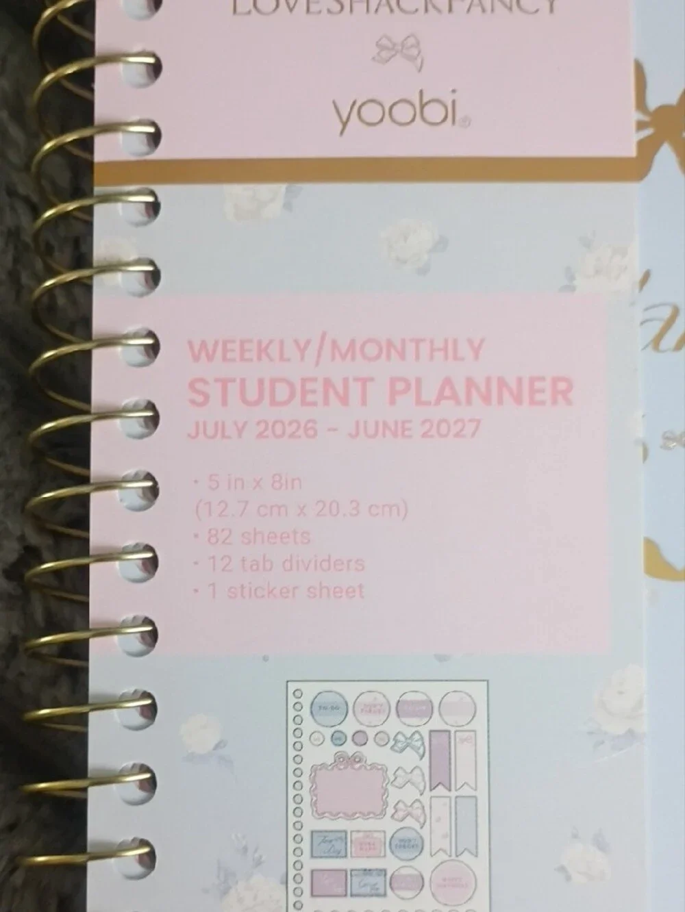 2026 - 2027 Planner Duo with Gold Accents